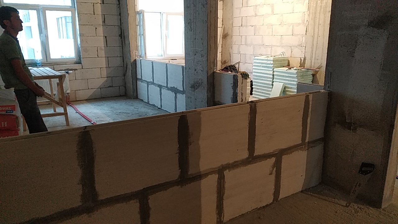 Монтаж перегородок